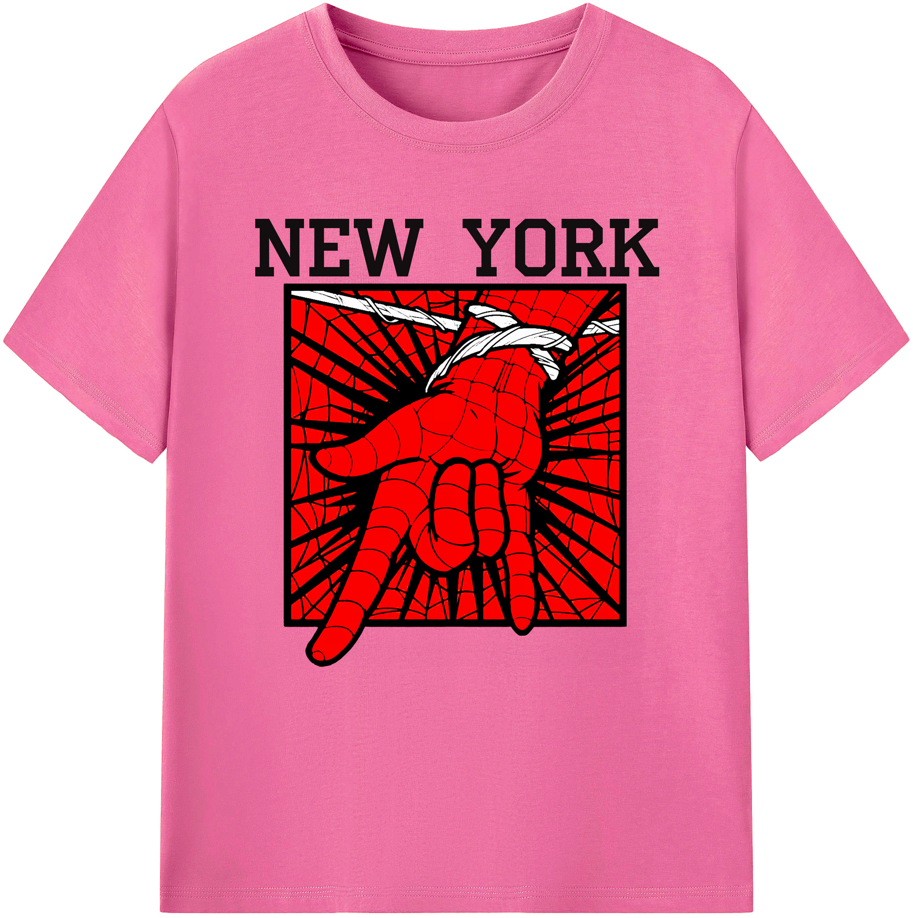 （画像用） Spider Man スパイダーマン レディースカジュアルプリントTシャツ（綿100％）
